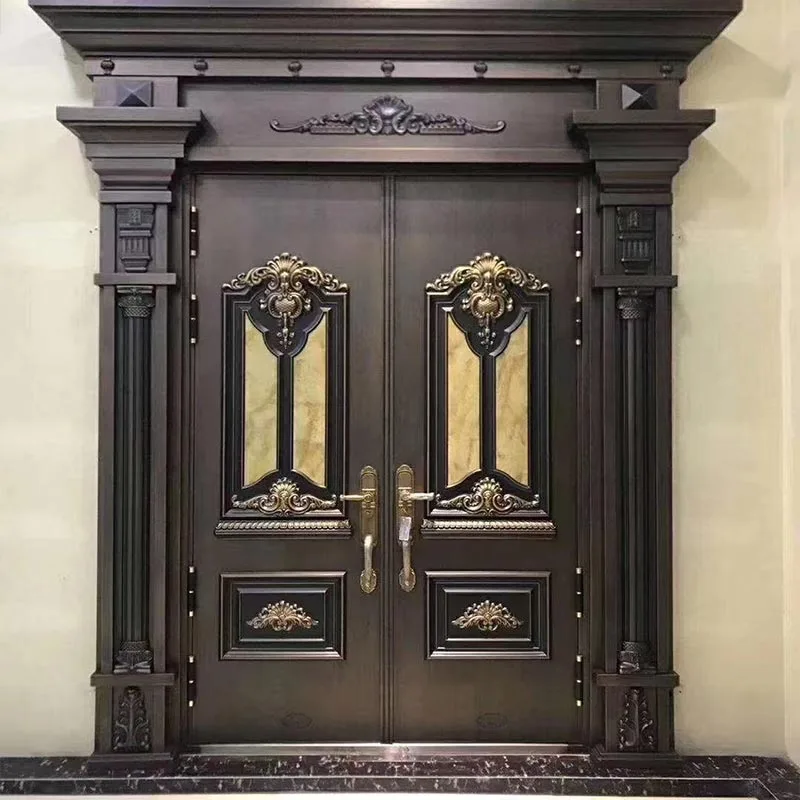 Pintu Masuk Tembaga-Aluminium Berukir