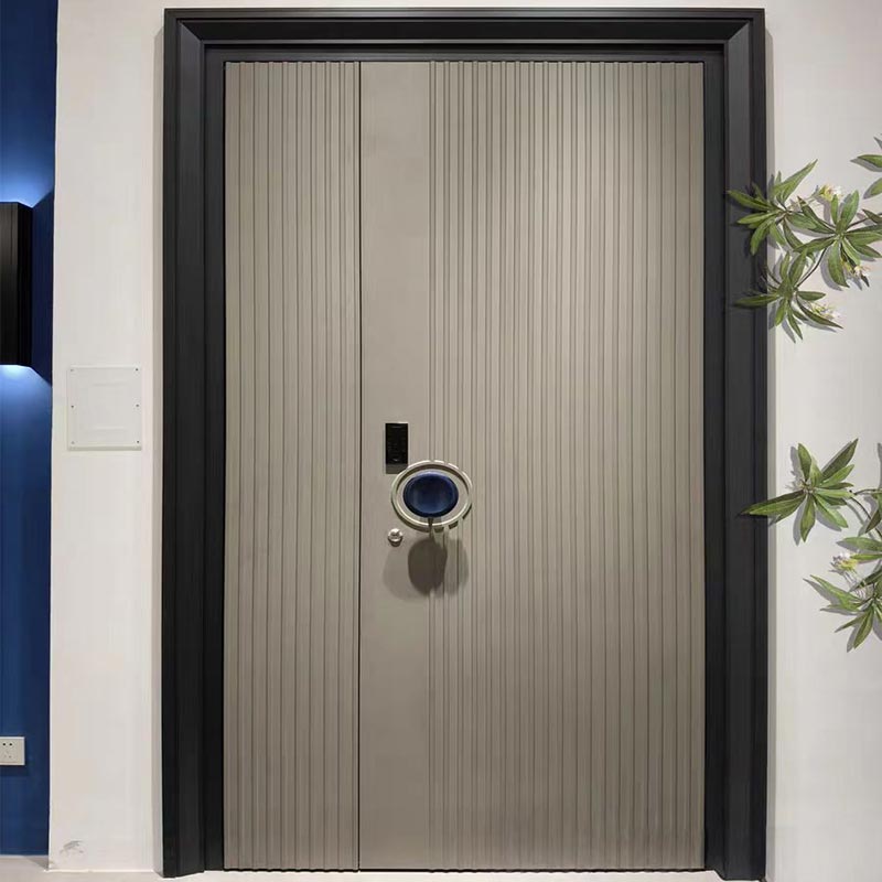 Precision Carved Thermal Break Cast Aluminum Mother-son Door